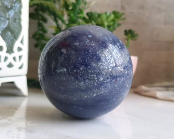 ESFERA DE QUARTZO AZUL 395G